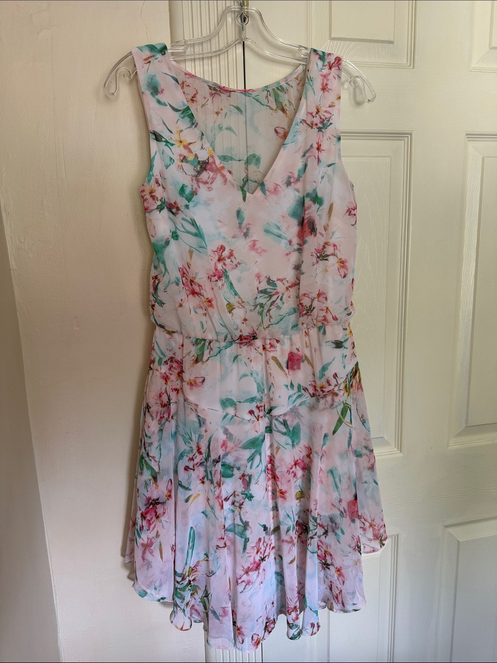 Bisou Bisou Floral Chiffon Party Dress